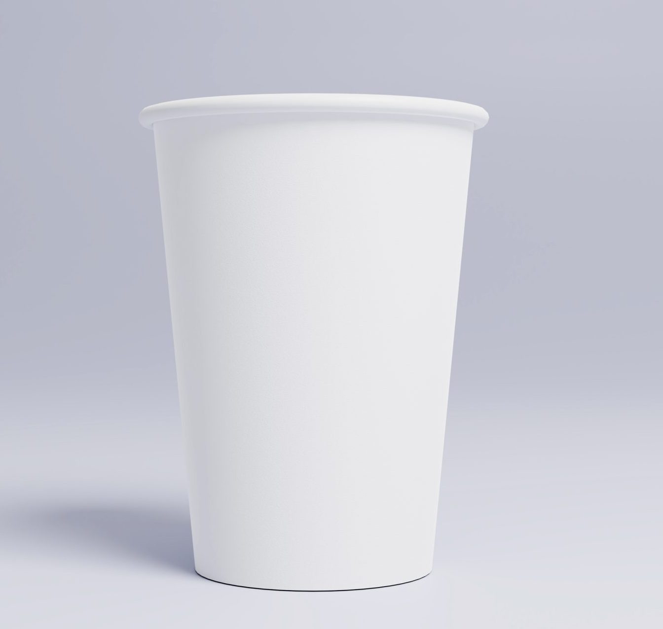 Inicio vaso blanco desechable